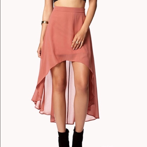 Forever 21 Dresses & Skirts - Apricot High Low Skirt